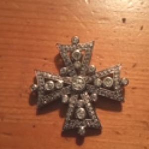 1-in diamonique cross